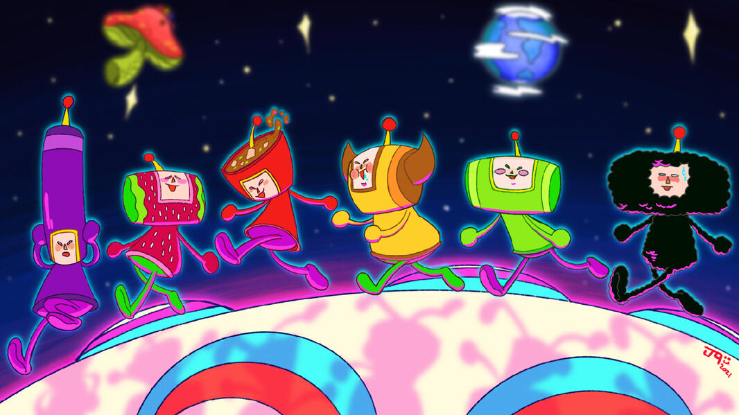 Katamari cousin train, personal art